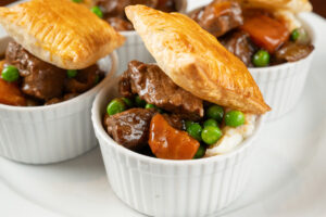 Mini beef & Guinness pies