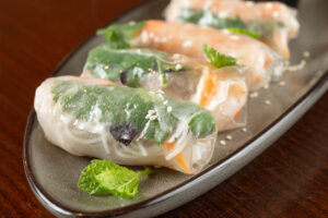 Prawn rice paper rolls